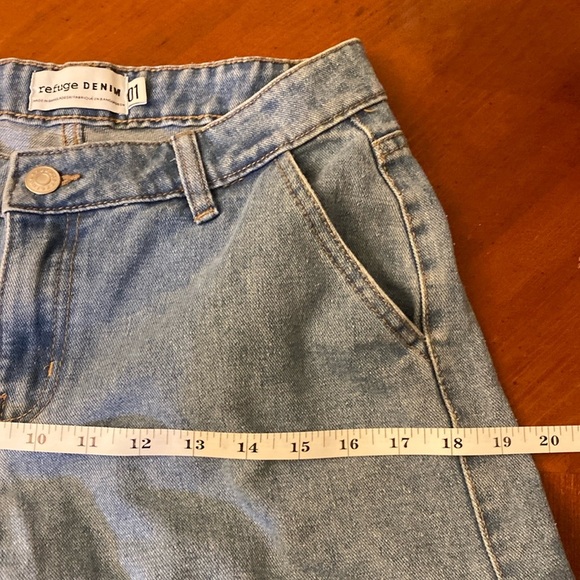 Revolve Women’s Denim Cargo Jeans High Waist Wide Leg 01 - Picture 9 of 12